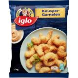 iglo ASC Knuspergarnelen, Preisangabe ohne MwSt. (Preis inkl. MwSt. 26,39 €), METRO 1 Kilogramm 1 Packung