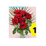 Roter Rosenstrauss Valentinstag HOFER 1 Bund