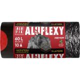 Alufix Müllsäcke mit Zugband 60L Aluflexy, Preisangabe ohne MwSt. (Preis inkl. MwSt. 1,98 €), METRO 10 Stück