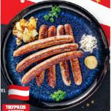 Genuss 100% aus Österreich Schweinsbratwürstel Roh HOFER 1 Kilogramm 1 Packung