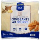 Promotion Bild von Metro Chef Buttercroissants, Preisangabe ohne MwSt. (Preis inkl. MwSt. 9,08 €), METRO 60 Gramm 20 Stück