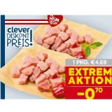 Clever Gulaschfleisch vom Schwein BILLA 500 Gramm 1 Packung