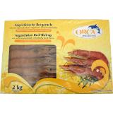 Orca Argentinische Rotgarnelen, Preisangabe ohne MwSt. (Preis inkl. MwSt. 29,14 €), METRO 2 Kilogramm 1 Packung