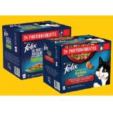 Felix SO GUT WIE ES AUSSIEHT oder Sensations, Nassnahrung für Katzen, div. Sorten DAS FUTTERHAUS 85 Gramm 24 Stück