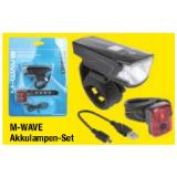 Bild von M-WAVE Akkulampen-Set LED Atlas K 15 USB Maximarkt 1 Set