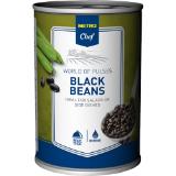 Metro Chef Schwarze Bohnen, Preisangabe ohne MwSt. (Preis inkl. MwSt. 1,09 €), METRO 400 Gramm 1 Dose