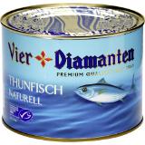 Vier Diamanten MSC Thunfisch in Öl od. Natur, Preisangabe ohne MwSt. (Preis inkl. MwSt. 25,07 €), METRO 1.88 Kilogramm 1 Dose