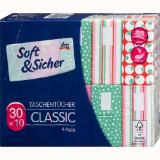 Promotion Bild von Soft & Sicher Taschentücher 4-lagig, div. Designs dm 30 Stück 1 Packung