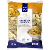 Metro Chef American Wedges ungewürzt, Preisangabe ohne MwSt. (Preis inkl. MwSt. 2,15 €), METRO 1 Kilogramm