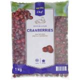 Metro Chef Cranberries, Preisangabe ohne MwSt. (Preis inkl. MwSt. 5,49 €), METRO 1 Kilogramm 1 Packung