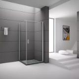 Aurlane Glasdusche „Silver Square“ 518054 HELLWEG 1 Set