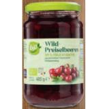 Bio Bio-Wildpreiselbeeren HOFER 400 Gramm 1 Glas