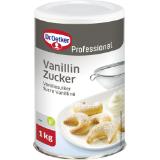 Dr. Oetker Vanillinzucker, Preisangabe ohne MwSt. (Preis inkl. MwSt. 7,69 €), METRO 1 Kilogramm 1 Dose
