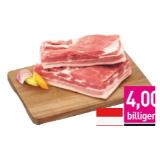 Österreichischer Schweinebauch ohne Knochen Sutterlüty 1 Kilogramm