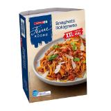 SPAR Feine Küche Spaghetti Bolognese oder Fusilli in Tomatensauce EUROSPAR 450 Gramm 1 Packung