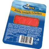 Fjord Seelachsscheiben, Preisangabe ohne MwSt. (Preis inkl. MwSt. 2,19 €), METRO 100 Gramm 1 Packung