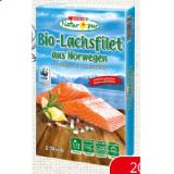 Spar Natur pur Bio-Lachsfilet aus Norwegen SPAR 200 Gramm 1 Packung
