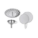 Silvercrest Edelstahl-Spritzschutz/Trichter/Dünsteinsatz Lidl 1 Stück