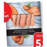 SPAR PREMIUM Norwegischer Räucherlachs mit Mohn-Quinoa Kruste SPAR Gourmet 100 Gramm 1 Packung