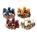 Adventkranz Rustikal versch. Dekorationen und Farben Lidl 1 Stück