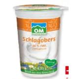 OM Obersteirische Molkerei Schlagobers 36% Unimarkt 250 Milliliter 1 Becher