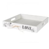 Promotion Bild von Deko-Tablett Love ca. 28 x 4,5 cm TEDi 1 Stück