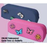 ONLINE Federpennal Game Time oder Butterfly Maximarkt 1 Stück