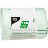 PapStar Müllbeutel für Bio-Abfälle 120L, Preisangabe ohne MwSt. (Preis inkl. MwSt. 11,63 €), METRO 10 Stück