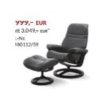 Stressless Sunrise (M) inkl. Hocker mit Signature Gestell in Schwarz/ Schwarz in Leder „Batick“ Black 1748011259 XXXLutz 1 Stück