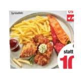 maxi.restaurant Gegrilltes Steak vom Schweinsschlögel (Fledermaus Steak) mit Pommes, Spitzpaprika, BBQ-Dip und Kräuterbutter Maximarkt 1 Set