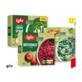 iglo Rotkraut 450g, Cremespinat 600g oder Blattspinat 400g verschiedene Sorten Unimarkt 1 Packung