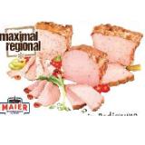 Maier Käseleberkäse, Spezialleberkäse, Pfefferonileberkäse, Schinkenleberkäse oder Pikanter Leberkäse Maximarkt 100 Gramm
