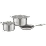 GSW Topfset Inoxxa 5-tlg., Preisangabe ohne MwSt. (Preis inkl. MwSt. 48,00 €), METRO 1 Set