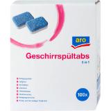 aro  Geschirrreiniger Tabs 8in1, Preisangabe ohne MwSt. (Preis inkl. MwSt. 7,79 €), METRO 100 Stück 1 Packung