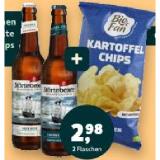 Störtebeker Bio-Bierspezialität + Bio Fan Bio-Kartoffelchips Salz oder Paprika Gratis Denns BioMarkt 0.50 Liter 2 Flasche