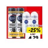 Nivea/Nivea Men Deo Roll On oder Spray Duo versch. Sorten Lidl 2 Stück 1 Packung