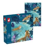 Puzzle „Tiger im Mondschein“, Janod, Krone Vorteilswelt 1 Stück