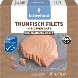 followfood Thunfisch Filets in eigenem Saft dm 185 Gramm 1 Stück