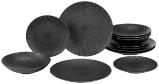 premium living Tafelservice „BLACK“ 86190385 mömax 12 Stück