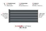 Aluzaun Dublin 200 Zaunfeld-Set Josef Steiner 1 Set