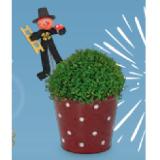 Silvester Glücksbringer Keramiktopf Fliegenpilz HOFER 1 Stück