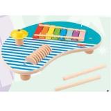 Fisher-Price Holz-Musiktisch mit Percussion-Instrumenten maxi.preisjoker Maximarkt 1 Set