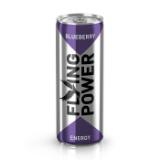 Promotion Bild von Flying Power Energy Drink Tropic, Blueberry oder Strawberry-Apricot HOFER 250 Milliliter 1 Dose