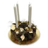 exklusiver Zapfenkranz mit Unterteller HOFER 1 Stück