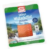 S-BUDGET Sockeye Wildlachsfilet geräuchert MSC SPAR 100 Gramm 1 Packung