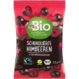 Promotion Bild von dmBio Schokolierte Himbeeren dm 50 Gramm 1 Packung