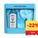 Bombay Sapphire Gin mit Glas MPREIS 0.70 Liter 1 Set
