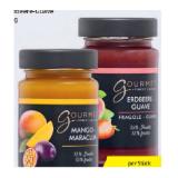 Gourmet Fruchtaufstrich Exotic Mango-Passionsfrucht oder Erdbeere-Guave HOFER 250 Gramm 1 Glas