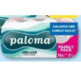 Paloma Deluxe Toilettenpapier, 148 Blatt, 3-lagig T&G 16 Stück