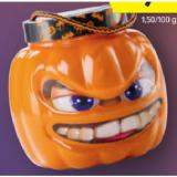 Halloween Kürbis gefüllt mit gruseligem Candy Mix HOFER 400 Gramm 1 Stück